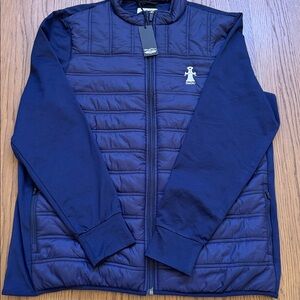 NWT Straight Down Patton Jacket Indigo Size Large
